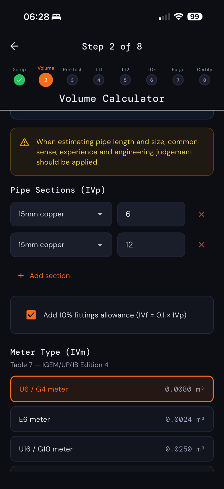 Step 2 - Volume Calculator